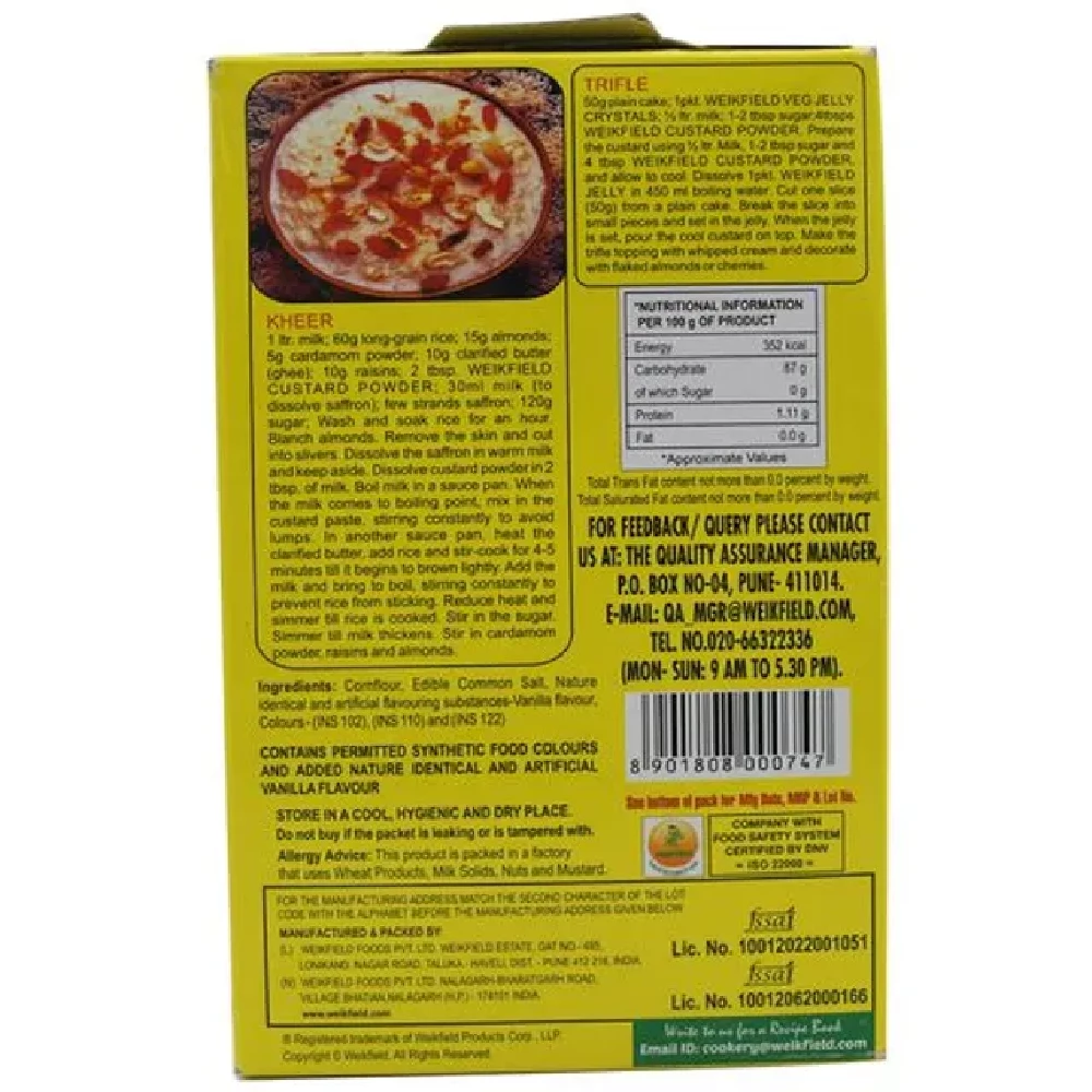 Weikfield Custard Powder Vanilla, 200 g Carton-2.webp